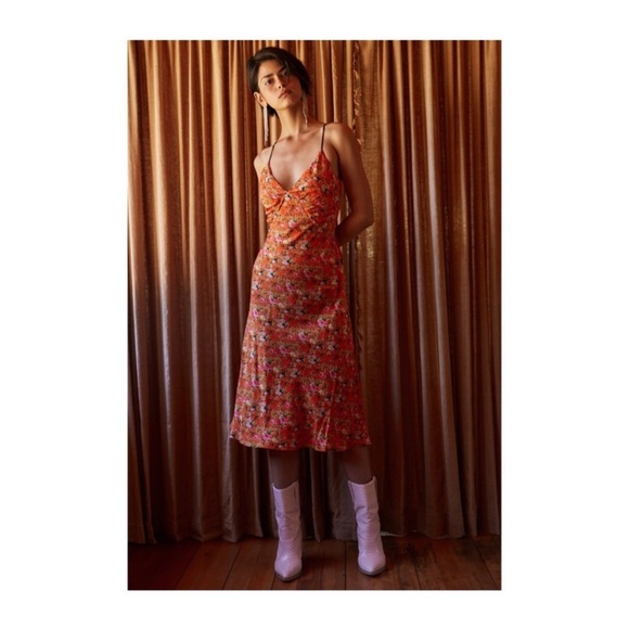 Finders Keepers Floral Plunge Dress - Picture 9 of 12